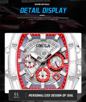 Reloj De Cuarzo ONOLA Para Hombre Y Mujer Resistente Al Agua De Lujo Con Correa De Silicona Y Pantalla Transparente De Plástico - details 7
