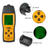 Detector De Monóxido De Carbono Portátil SMART SENSOR Con Precisión Alta Medidor De Gas LCD Display Sonido Para Seguridad Doméstica - details 0