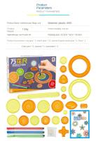 Juego De Dibujo Spirograph 27Pcs Con Círculos Interlockeados Y Bolígrafos Accesorios De Pintura Diseños Espirales Regla Geométrica Juguetes Para Niños - details 12