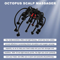 Masajeador Eléctrico De Cabeza KTS Octopus 20 Contratos 5 Modos Masajeador De Escalpelo Con Terapia De Luz Roja 2 Contratos Adicionales - details 5