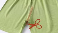 Pijama Infantil De Verano De Moda Con Cintura Alta Protección De La Panza Ropa De Casa Para Niños Y Niñas Material Suave Y Transpirable - details 2