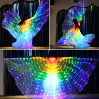 Alas De Hada LED Para Danza Colores De Mariposa Traje De Fiesta Para Niños Actuación En Escenario Danza Del Vientre Carnaval Prop De Fotografía - details 1