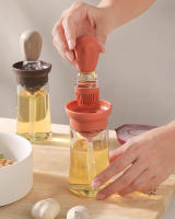 Botella De Aceite Portátil Para Cocina Con Cepillo De Silicona Y Medidor Cuantitativo Dispensador De Aceite Para Barbacoa Y Hornear Resistente Al Calor Y Fácil De Limpiar - details 3
