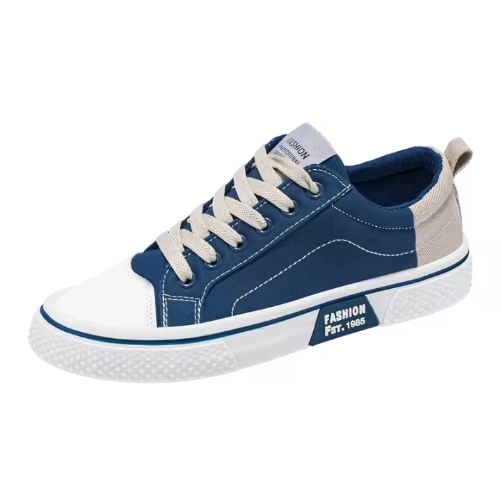 Zapatos De Hombre Breathable Y Antideslizantes Para Todas Las Estaciones Cuatro Temporadas Zapatillas Casuales De Lona Zapatos De Plataforma Planos Tallas Reales - 1