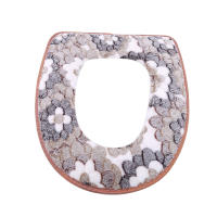Cubierta De Inodoro Flannel Invierno Cálida Con Estampados Almohadilla De Comodidad Suave Para Baño Accesorio Esencial - details 6