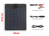 Panel Solar De 100W Con Carga USB Doble Y Celula De Silicio Policrystallino Para Batería De 12V Y Recarga De Teléfonos Móviles Para Camping Al Aire Libre Y Suministros De Energía Móvil - details 12
