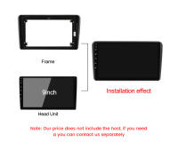 Marco De Radio De Coche 9 Pulgadas Para Audi A3 8P S3 RS3 2003-2012 Panel Estéreo Auto Montaje En La Parte Superior Del Tablero Kit De Marco De Carcasa Bezel - details 1