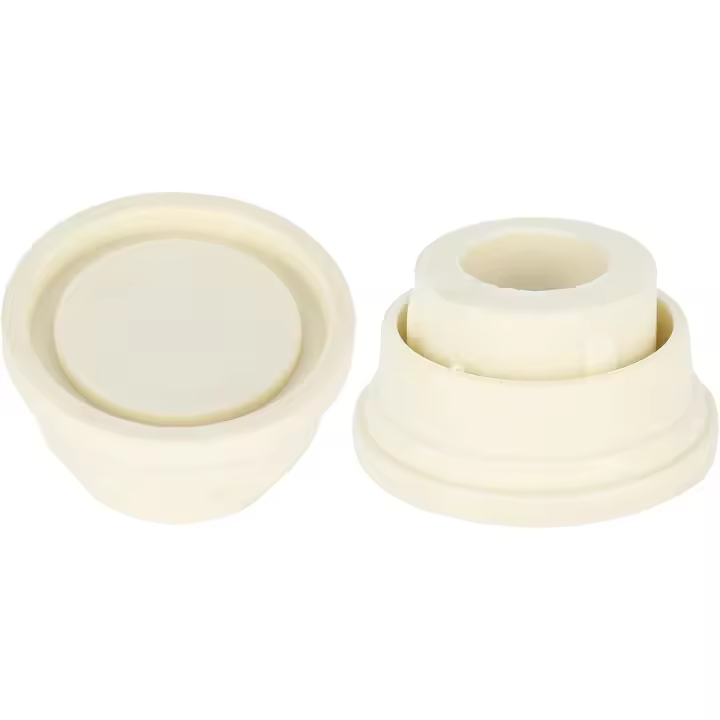 Topes de goma para escalera de piscina, juego de dos topes de escalera blancos para escaleras de piscina… - 1