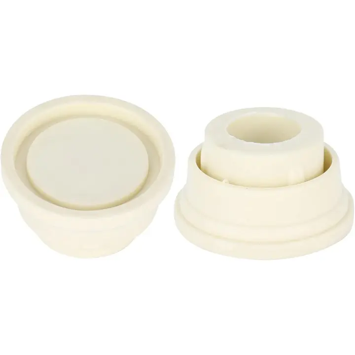 Topes de goma para escalera de piscina, juego de dos topes de escalera blancos para escaleras de piscina… - 1