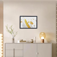 WAI 2 MARKET - Marco de Fotos Negro, Hecho de Madera MDF con Panel de Cristal - Elegante y Resistente, Ideal para Decoración del Hogar y Exposición de Recuerdos - Tamaños 9x13, 10x15, 13x18, 15x20, 18x24, 20x25, 20x30, 24x30, A3, A4 - Con Soporte de Pie - details 0