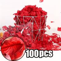 2000pcs/100Pcs Pétalos De Rosas Artificiales Rojas Blancas Y Rosa Para Decoración Romántica De Bodas Y Fiestas Regalos De Novia - details 0
