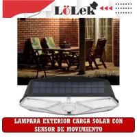 Lámpara de Pared LED Solar con Sensor de Movimiento LoLek, 80 LED + 44 COB, Iluminación Exterior sin Enchufe, Impermeable, Carga Solar Automática, Incluye Tornillos y Tacos de Fijación, Luz de Seguridad para Jardín, Terraza o Entrada - details 0