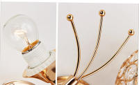 Lámpara De Pared Moderna De Cristal Sconce Iluminación Fija E27 Para Dormitorio Y Sala De Estar Estilo Retro Industrial Decoración De Lujo - details 15