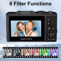 Cámara Digital 4K 64MP Con Pantalla Táctil De 3 Pulgadas Zoom Digital 18X Vlog Cámara De Video Para YouTube Webcam Cámara Interchangeable CMOS - details 8