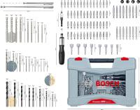 Bosch Professional Maletín con 105 unidades para taladrar y atornillar Premium X-Line Set (para madera, metal y hormigón, Accesorios taladro) - details 2