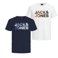 Jack & Jones Hombre Pack 2 Camisetas de Algodón de 160 grs logo estampado moda casual informal  REF 269969 - 284468 - details 5