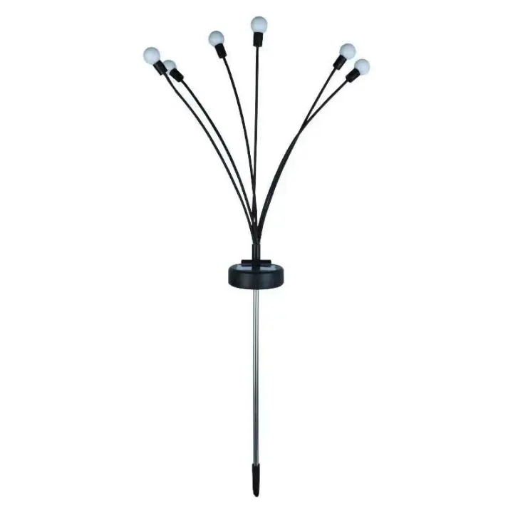 4 Piezas 10 Luces Solares LED Jardín Al Aire Libre, Luces de Luciérnaga Solares Impermeables IP65 (Blanco Cálido) - 1