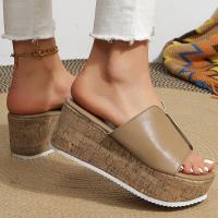 Sandalias De Mujer Con Plataforma Y Tacón Alto Casual Verano Zapatos De Tacones Gruesos Para Damas Suela De Goma Cierre SLIP-ON - details 10