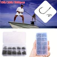 Set De Anzuelos De Pescar En Ríos Y Lago 100-2000 Piezas Caja Empaquetada Anzuelos Invertidos Herramientas De Pesca Al Aire Libre - details 0