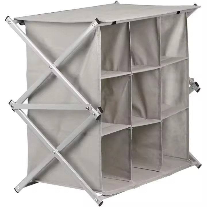 STARLEY-Organizador Multiuso con 9 Compartimentos de Tejido y Estructura de Metal,60 x 35 x 57 cms. - 1
