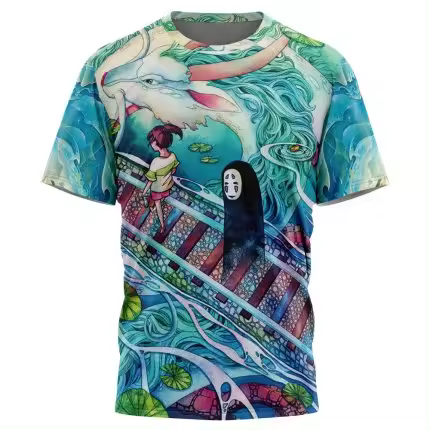 Camiseta De Manga Corta Deportiva Para Hombres Con Estampado 3D Anime Japonés Secado Rápido Malla Transpirable Y Ligera Para Verano - 1