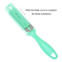 Peine Y Afeitadora Profesional Doble Cara Para Hombres Y Mujeres Con Hoja De Corte Herramienta De Estilizado De Peluquería Salon C0009A - details 8
