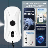 Robot limpiacristales inteligente Gran potencia de succión de 2700 Pa Rociador de agua ultrasónico de tres vías Control remoto Detección automática de bordes Batería de 10 minutos de duración Uso doméstico y comercial - details 8
