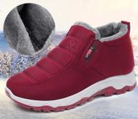 Botas De Nieve Para Mujer Tallas Grandes Calzado Unisex De Lana Térmica Impermeable Botas De Tobillo Para Mujeres Y Hombres - details 3