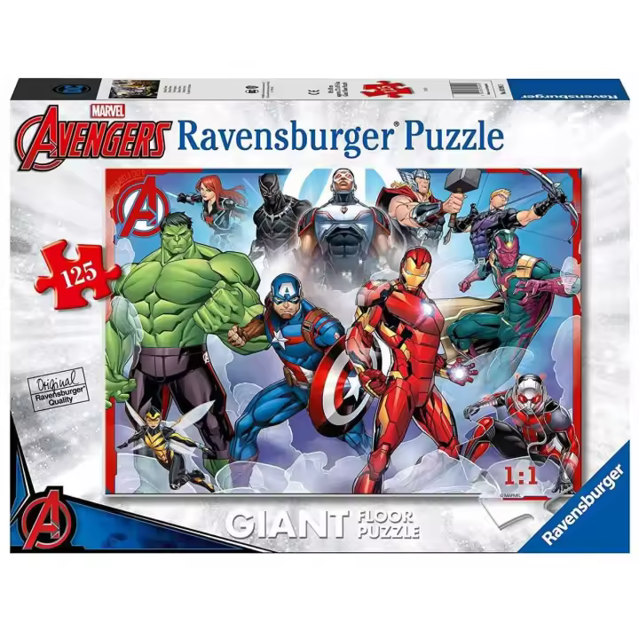 Ravensburger Puzle - Marvel Poderosos Vengadores (Avengers) 125 piezas, 05643, Tienda con Licencia Oficial - 1