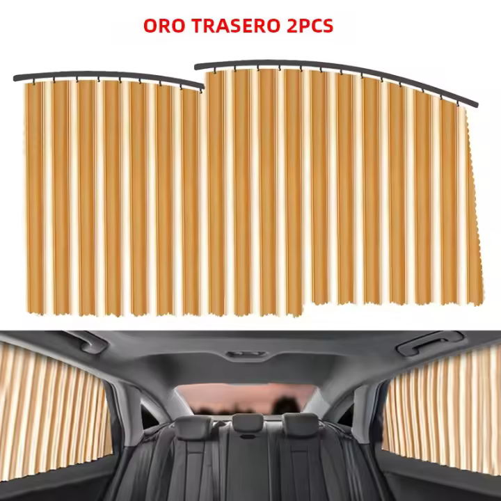 Cortina De Sol Para Coche Universal Cortina De Ventana Lateral Con Imanes Protección Solar Aislante De Calor Para Ventanas Frontales Y Traseras - 1