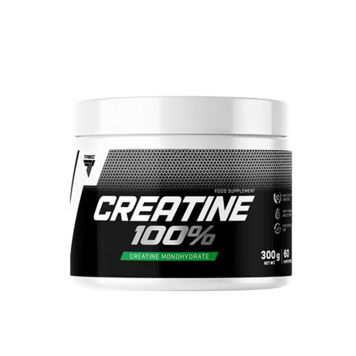 Creatina 100% Monohydrate  300g  Incremento de Masa Muscular  Aumento de Fuerza  Mejora del Rendimiento  Recuperación Muscular  TREC NUTRITION - 1