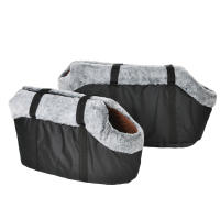 Mochila Porta Mascotas Para Perros Pequeños Y Gatos Viaje Al Aire Libre Silla De Hombro Calefacción Para Puppies Accesorios Para Yorkies Holapet Polyester Clásico Toda La Temporada - details 4