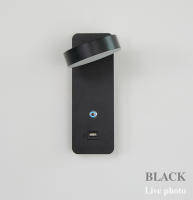 Lámpara De Pared Moderna Para Interior Con Interfaz USB Y Iluminación LED Táctil De 3 Colores Para Sala De Estar Dormitorio Pasillo - details 11