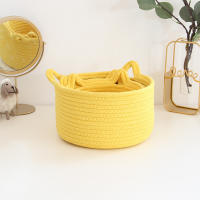 Cesta De Almacenamiento De Tela Algodón En Forma De Oreja De Gato Para Decoración Del Hogar Organizador De Ropa Cosméticos Juguetes Y Lencería - details 4