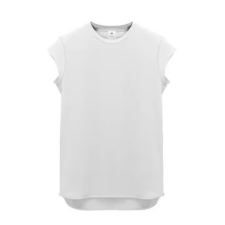 Camiseta De Gimnasio Para Hombre Musculosa Y Transpirable Algodón Estilo Casual Hip Hop Sin Mangas Para Ejercicio Y Fitness - 1