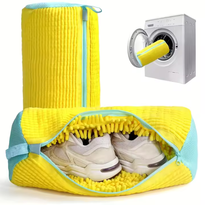 Organizador De Ropa Para Zapatos 3pcs Bolsa De Lavado De Zapatillas Protector De Ropa De Poliéster Anti-Deformación Con Cierre De Cremallera - 1