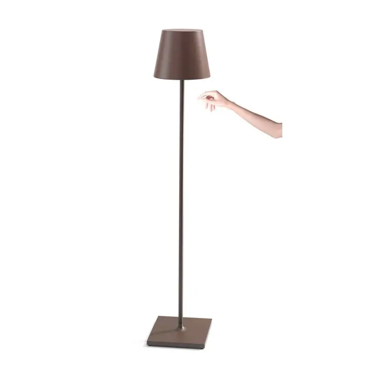 Lámpara LED Poldina Pro XXL Corten recargable y regulable 150cm - 1