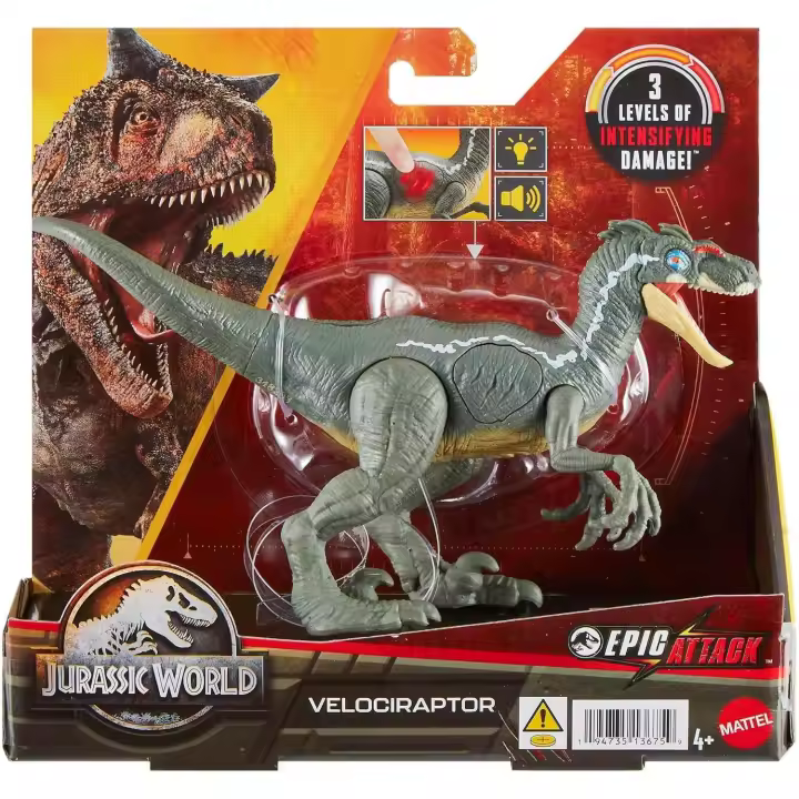 Jurassic World Dinosaurio Velociraptor epicattack HNC11 Mattel - 1