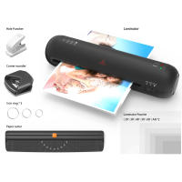 Máquina De Laminado De Escritorio A4 Con Cortadora De Papel Sistema De 2 Rodillos Calor Y Frío Ancho Máximo 9 Pulgadas - details 21