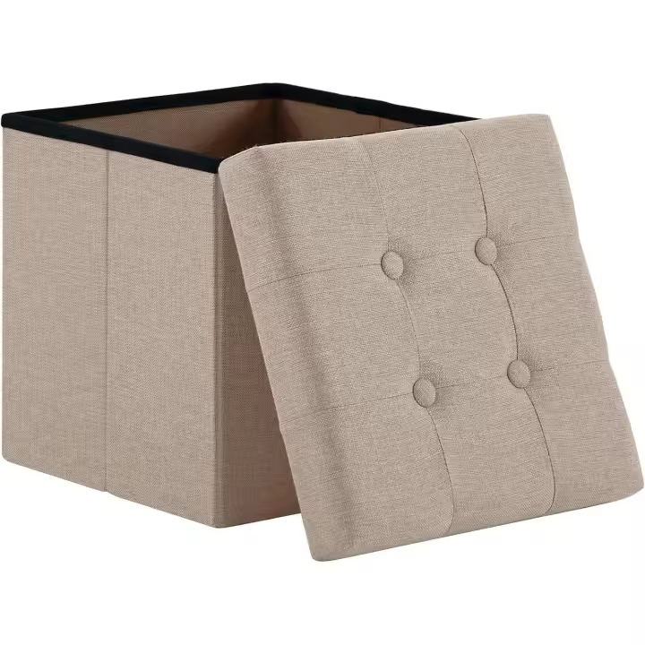 Madera Nieve Banco con Almacenamiento, Banco Acolchado, Taburete, baúl con Capacidad de Carga de hasta 300 kg - 1
