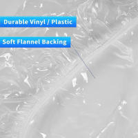 10 Pcs Tablecloth Redondo Desechable Transparente Impermeable Y Resistente Al Aceite Para Mesa De Comedor Protección De Tela - details 6