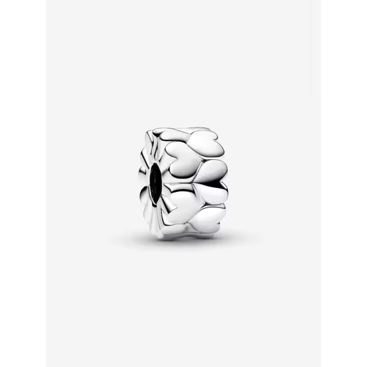 Pandora - Charm de clip with Diseño de corazón - Plata de Lei - 1
