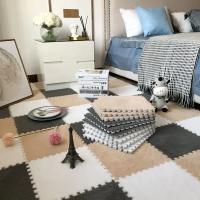 Carpetas De Espuma EVA Suaves Para Sala De Estar Y Juegos De Niños Alfombra De Piso Para Bebés Con Pelo Largo Y Espeso Tapete De Rompecabezas De Terciopelo - details 29