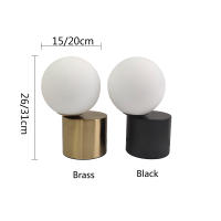 Lámpara De Mesa De Vidrio Nórdico Simple Y Moderna Para Dormitorio Y Sala De Estar Lámpara De Pies Para Escritorio Incluye Bombilla E14 Conector Europeo - details 0