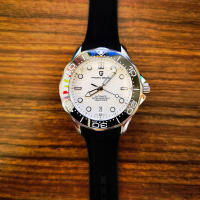 Reloj Mecánico Para Hombre PAGANI DESIGN 2023 Resistente Al Agua 20Bar Con Movimento NH35A De Japón Calibre De Acero Inoxidable Y Cristal De Zafiro - details 21