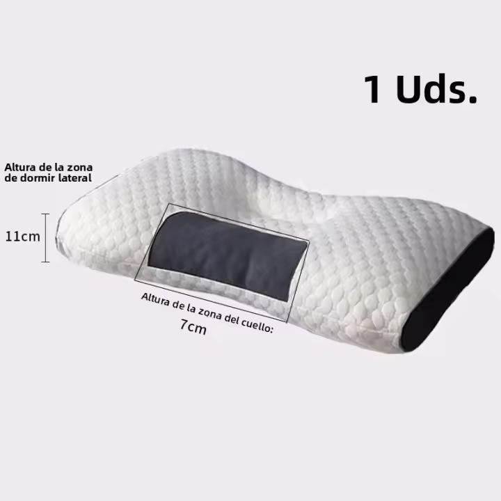 Almohada De Cuello Ortopédica Para Dormir Almohada De Masaje SPA De Fibras De Soja Protege El Cervical Rectangular Poliéster/Celulosa Uso Doméstico - 1