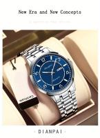 Reloj Mecánico Automático Para Hombre Dianpai De Acero Inoxidable Resistente Al Agua Con Calendario Y Luz Nocturna Escala Digital - details 2