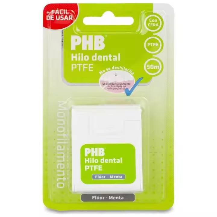 Phb Hilo Dental Flúor-Menta Con Cera, 50 Ml - 1