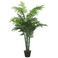 vidaXL Palmera Artificial Planta Falsa Decoración Verde Dimensiones 80 cm (18 hojas), 120 cm (28 hojas) - details 0