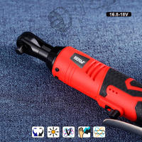 Llave De Impacto Eléctrica Sin Cable 18V Recargable Con Destornillador 3/8 Pulgada Llaves De Ángulo Derecho Herramienta Eléctrica Con Batería Para DIY En El Hogar - details 0